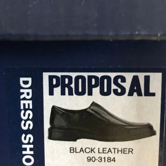 Dockers Proposal Black Leather Dress Shoes