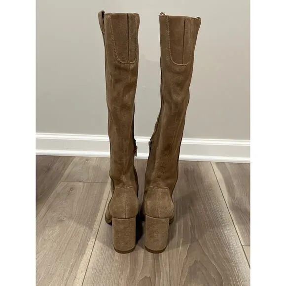 Dolce Vita, Taupe, Brown Knee High Suede‎ Boots, Size 9, 969