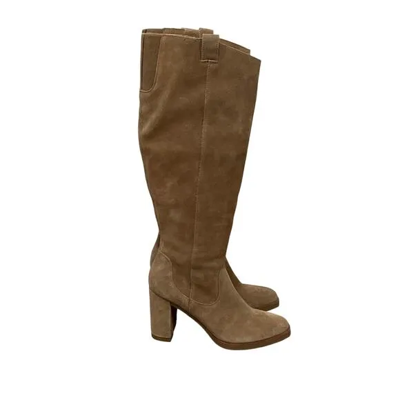 Dolce Vita, Taupe, Brown Knee High Suede‎ Boots, Size 9, 969