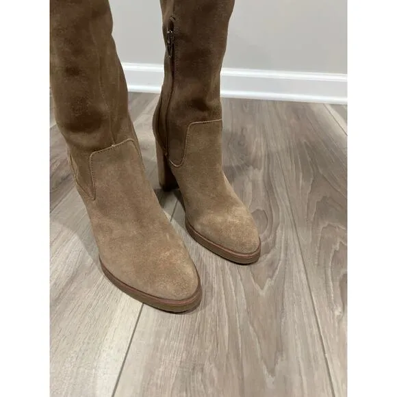 Dolce Vita, Taupe, Brown Knee High Suede‎ Boots, Size 9, 969