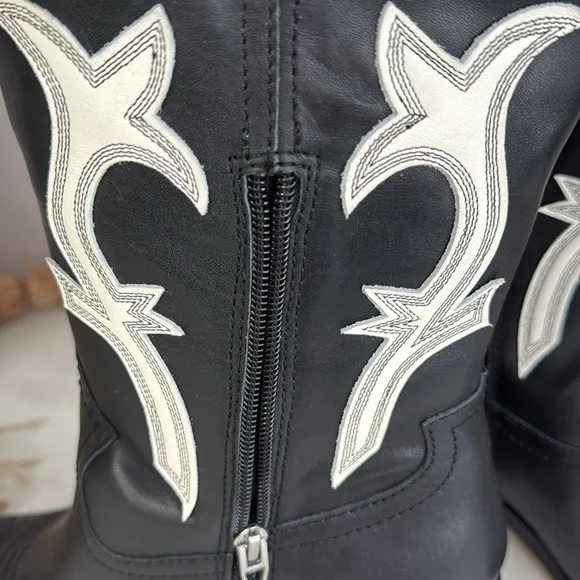 Dolce Vita Womens Black Cowboy, Western Boots Shoes Sz 8