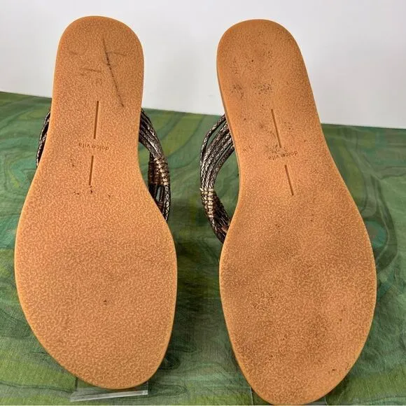 DOLCE VITA Leather Summer Sandals Size 10
