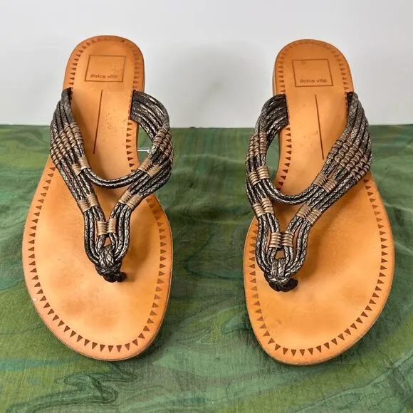 DOLCE VITA Leather Summer Sandals Size 10