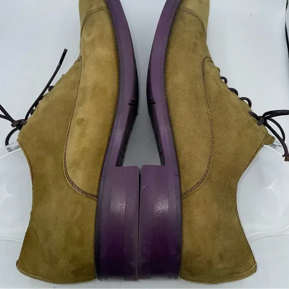 Donald J. Pliner Embe Cap Toe Suede Lace Up Oxford Shoes
