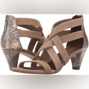 Donald J Pliner Vida Suede Cross Strap Sandals