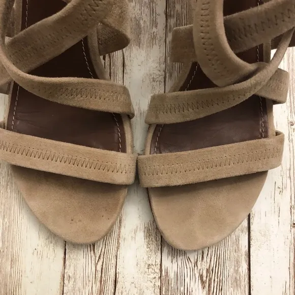 Donald J Pliner Vida Suede Cross Strap Sandals