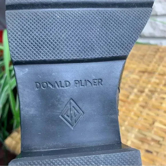 Donald Pliner Combat Boot Snake Skin Print