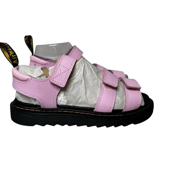 Dr Doc Martens Klaire Y Sandals Pink Black Beach Open Toe Sandals Size 6
