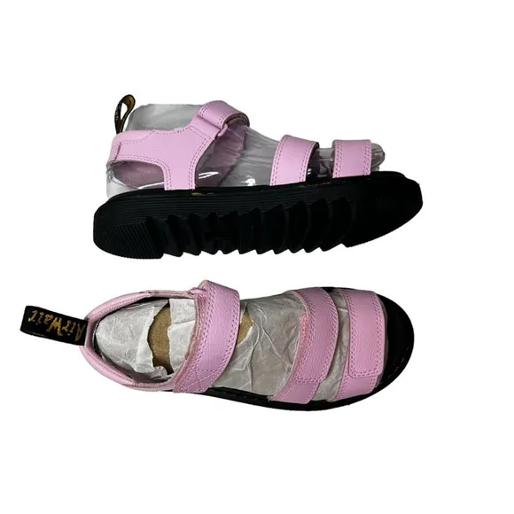 Dr Doc Martens Klaire Y Sandals Pink Black Beach Open Toe Sandals Size 6