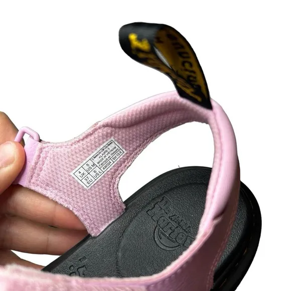Dr Doc Martens Klaire Y Sandals Pink Black Beach Open Toe Sandals Size 6