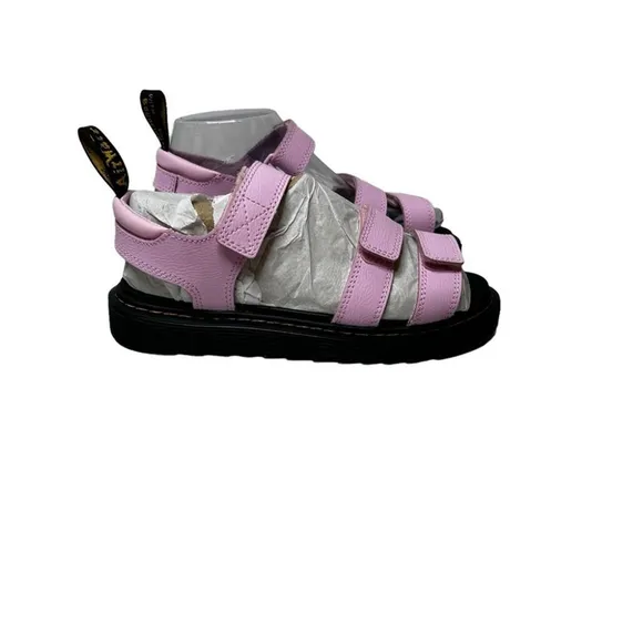 Dr Doc Martens Klaire Y Sandals Pink Black Beach Open Toe Sandals Size 6