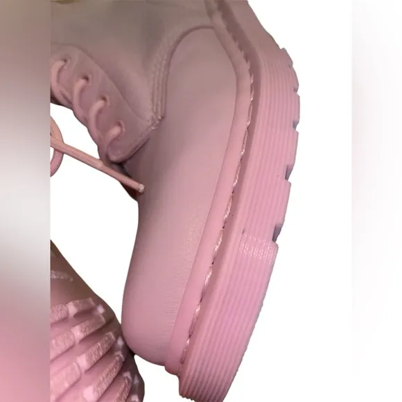 Dr. Martens 1460 Pascal Mono Chalk Pink Virginia Leather Boots