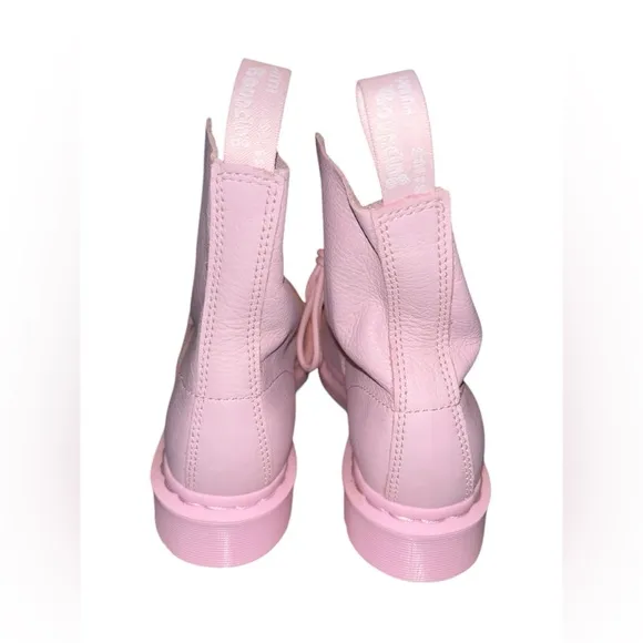 Dr. Martens 1460 Pascal Mono Chalk Pink Virginia Leather Boots