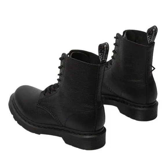 Dr Martens 1460 Pascal Mono Boots Black Leather Size 4 Punk Alternative