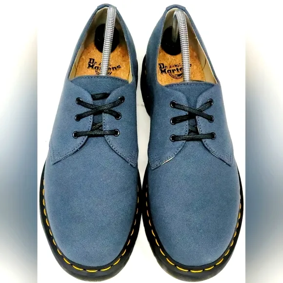 Dr. Martens 1461 Natural Canvas Oxford Shoes Sz 12 Men New