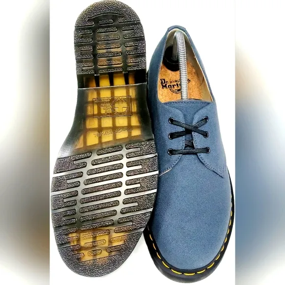 Dr. Martens 1461 Natural Canvas Oxford Shoes Sz 12 Men New