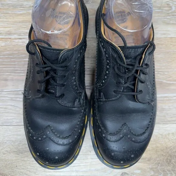 Dr. Martens Bex Smooth Leather Brogue Shoes Women's Size 6 (England Sizi…