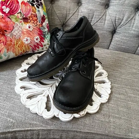 Dr. Martens Black Leather Oxford Shoes Mens 11