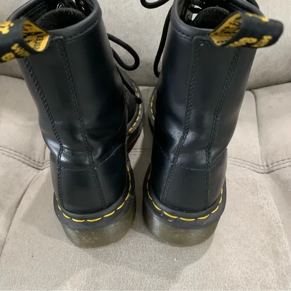 Dr. Martens Black Suede Lace-Up Boots