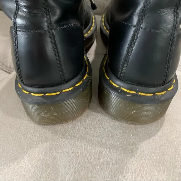 Dr. Martens Black Suede Lace-Up Boots