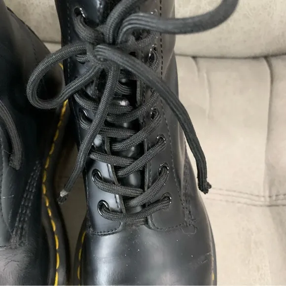 Dr. Martens Black Suede Lace-Up Boots