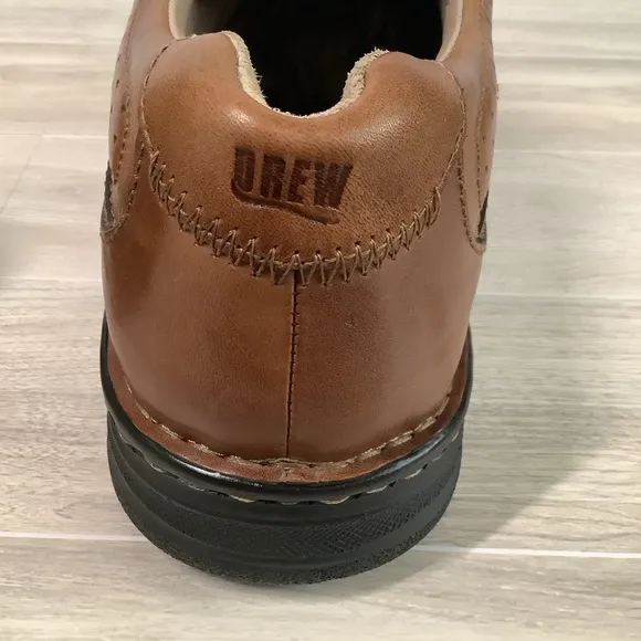 DREW Men Toledo Leather Lace Up Oxford Shoes Size 13 M Brown Comfort NO INSOLES