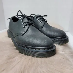 Dr. Martens Immanuel Black Leather Lace-Up Oxford Women's Shoes Size 6