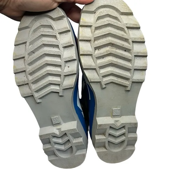 Dutch Bros Rubber Rain Boots Blue   White Windmill Women’s 5.5 DB ‘92