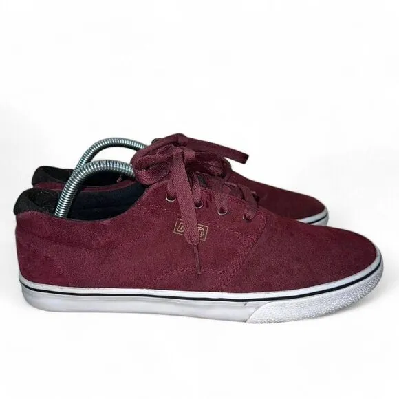 DVS Daewon Burgundy Suede Skate Shoes DVF0000187 Men's 9.5