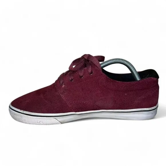 DVS Daewon Burgundy Suede Skate Shoes DVF0000187 Men's 9.5