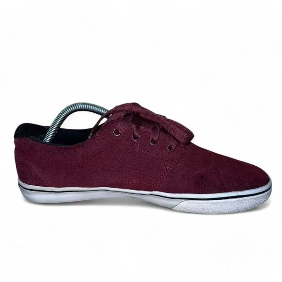 DVS Daewon Burgundy Suede Skate Shoes DVF0000187 Men's 9.5
