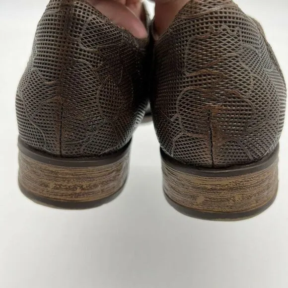 Earth Avani Banyan Almond Slip on Leather Shoes Brown size 6M