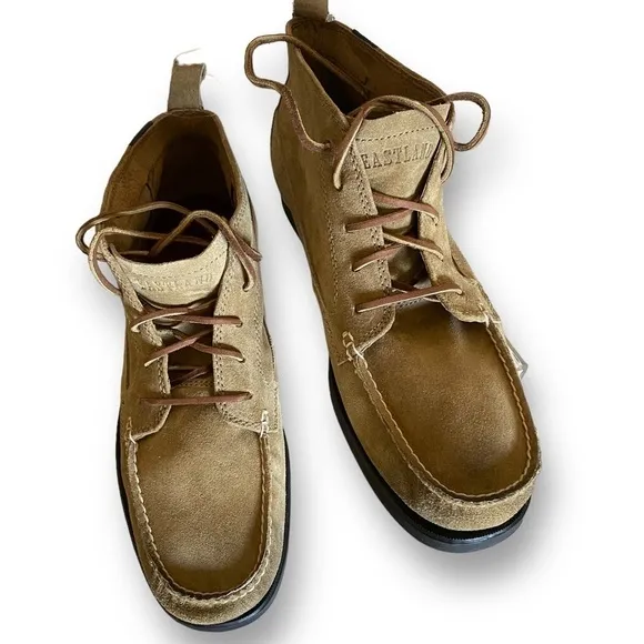 EASTLAND Leather Suede SENECA Camp Boot Mock Toe Brown Mens Size 13D NW…GORPCORE