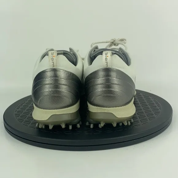 Ecco Biom White/Gray Yak Leather Golf Shoes Women's Size 8.5