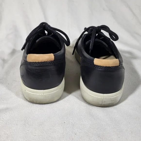 Ecco Black Leather Lace Up Shoes Size 43 EU / 9-9.5 US