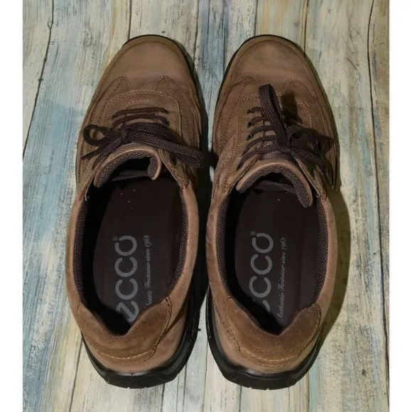 Ecco Brown Leather Sneakers Men's Size 47 (US 13 / 13.5) Oxfords NICE