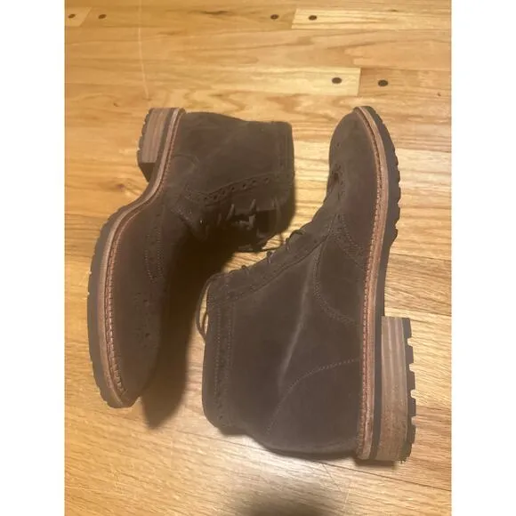 ECCO Brown Suede Shoes Men’s Sz 10