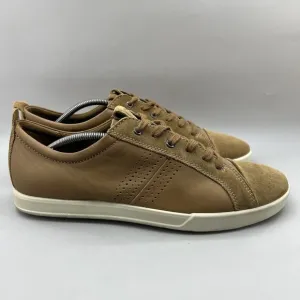 ECCO Collin 2.0 Sneakers Men Size 11 US, 45 EU Brown Nubuck Suede Comfort Shoes