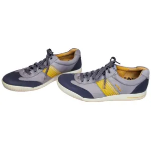 ECCO Hydromax Leather Canvas Spikeless Golf Shoes Gray Men's Size EU44/US10-10.5