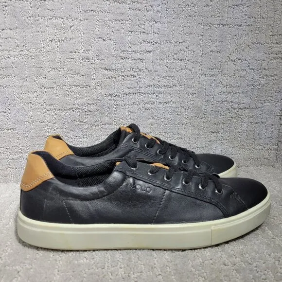 Ecco Kyle Classic Men’s Size EU 45 Black Casual Sneakers Lace Up Shoes