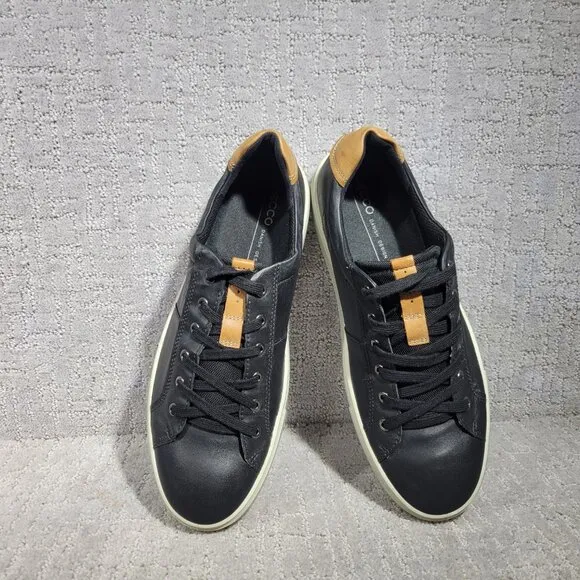 Ecco Kyle Classic Men’s Size EU 45 Black Casual Sneakers Lace Up Shoes