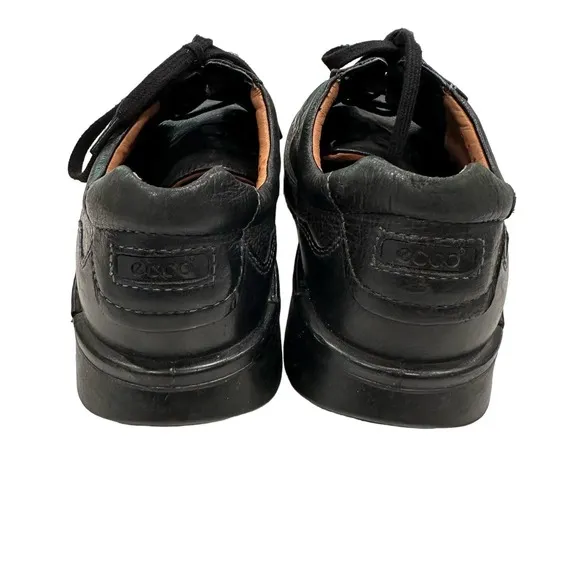 Ecco Men's Fusion II Tie Black Leather Men's Comfort Shoes sz 44