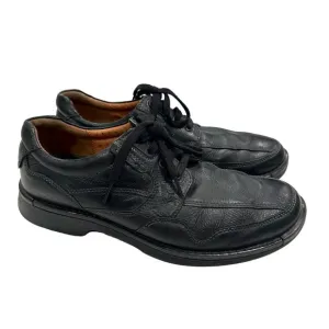 Ecco Men's Fusion II Tie Black Leather Men's Comfort Shoes sz 44