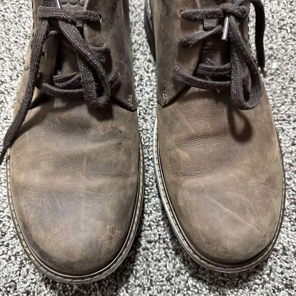 Ecco‎ Men's Size 10 US Chukka Tie  Turn GTX Lace-Up Boot  Leather Brown