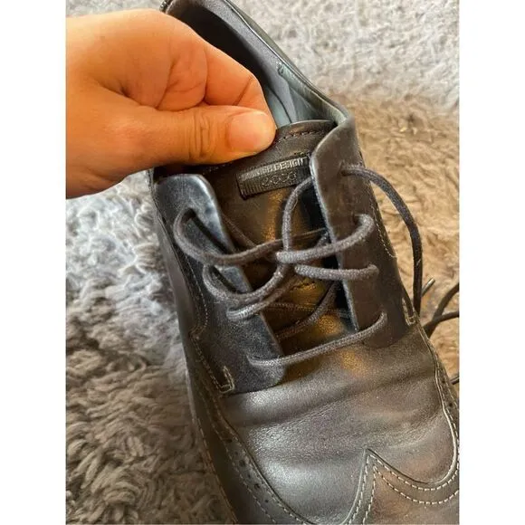Ecco mens wingtip leather shoes size 10/10.5