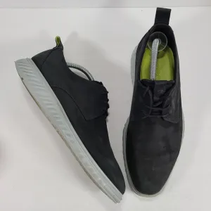 Ecco St.1 Hybrid Lite Black Nubuck Plain Toe Oxford Shoes Men's Size 8