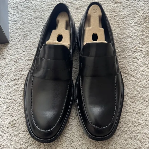 ECCO St.1 Hybrid Men's Leather Loafer Size 44 EU 10 - 10.5 US Black