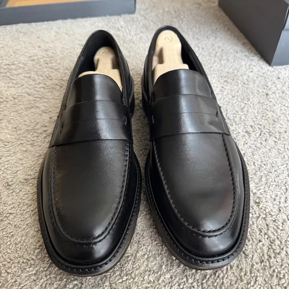 ECCO St.1 Hybrid Men's Leather Loafer Size 44 EU 10 - 10.5 US Black