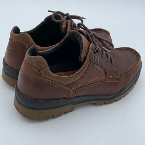 Ecco Track 25 brown leather low top ankle boots size 43