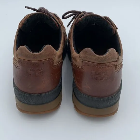 Ecco Track 25 brown leather low top ankle boots size 43